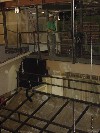 Herb Dwyer evaluationg progress from Downstage Catwalk